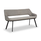 Harley Light Grey Boucle Dining Bench - Pendle Village Furniture